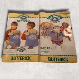 Vintage 1984 Butterick Cabbage Patch Kids sewing patterns